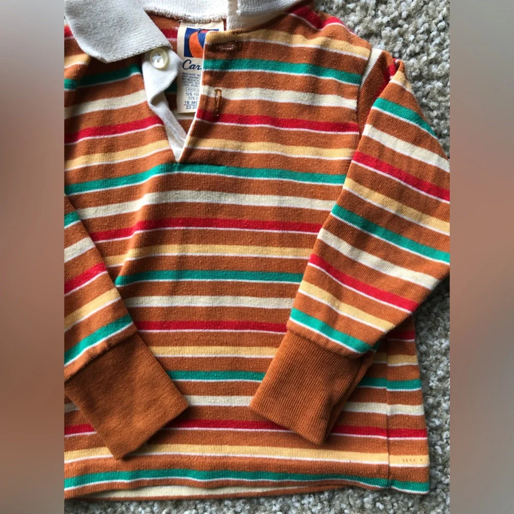 Vintage Carters Toddler Polo Sweater Size 12 Months
